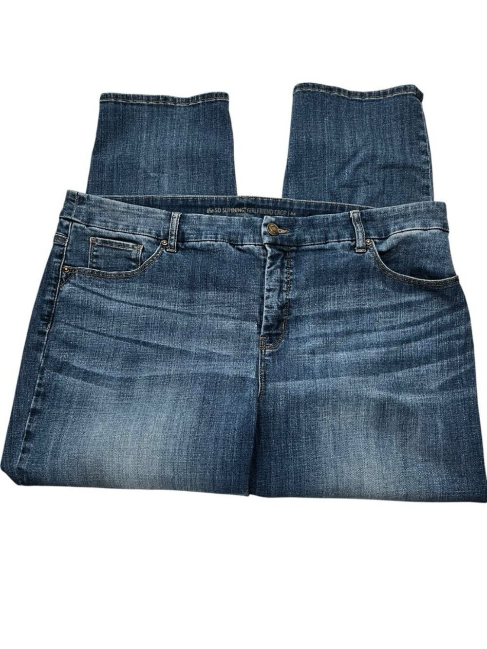 Chicos Girlfriend Ankle crop stretch jeans Women's size 3.5(18)
